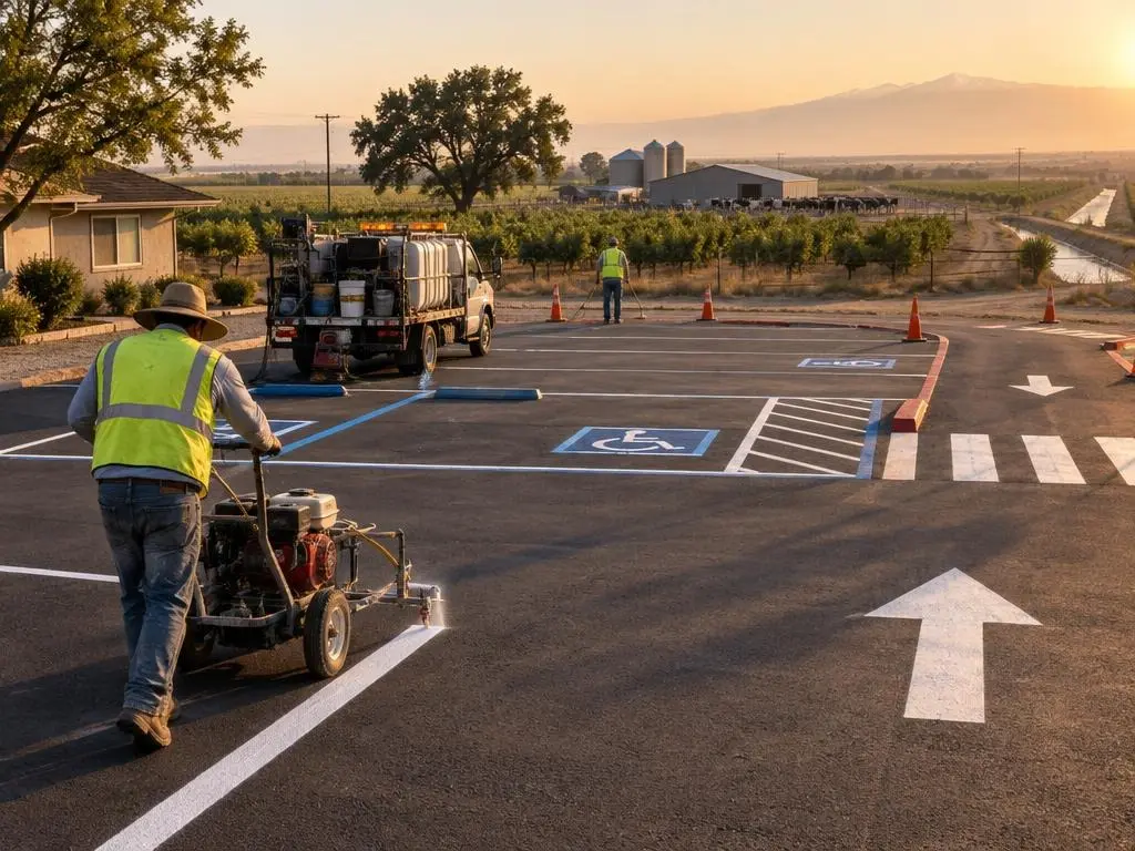 Parking Lot Striping in Hanford, CA